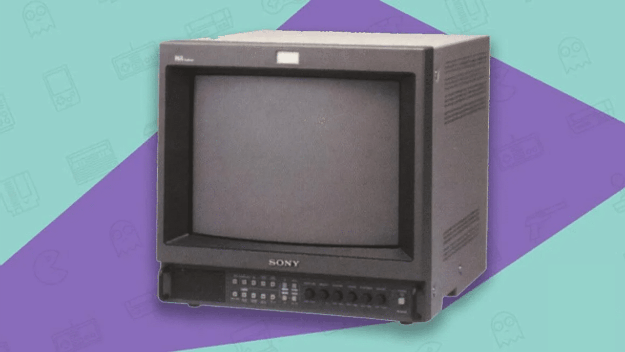The Sony PVM-14M2U CRT TV.