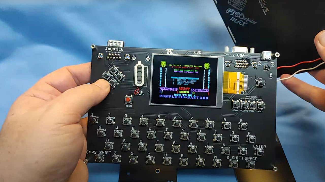 PicoZX Handheld Emulator Faithfully Recreates The Iconic ZX Spectrum