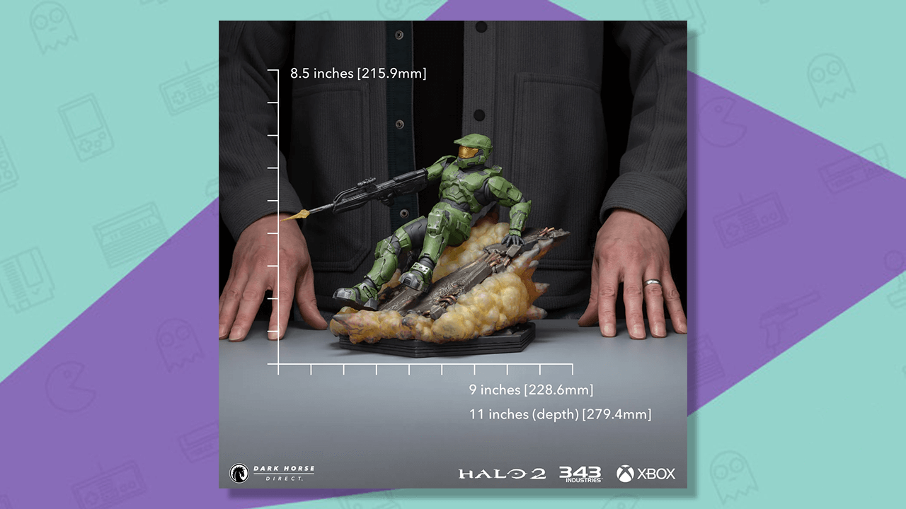 Master Chief statue Halo 2 dimensions