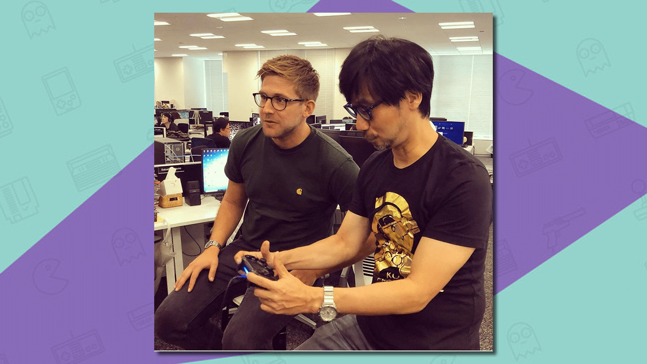 Steffan Powell with Hideo Kojima