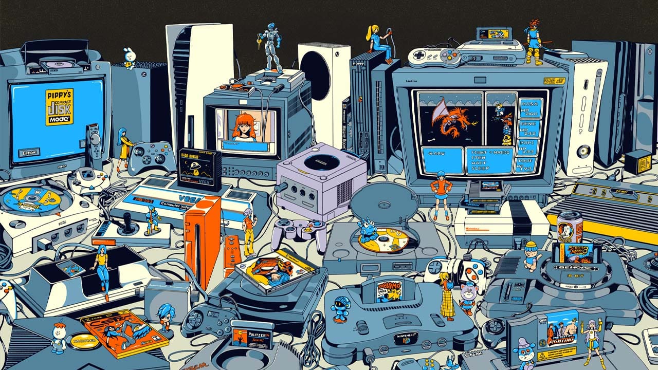 Cover art for The Console Chronicles gaming book by Stephen Maurice Graham