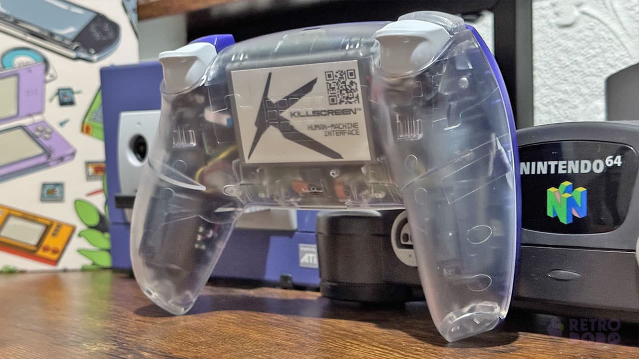 The see-through plastic on the back of the CubeSense controller 