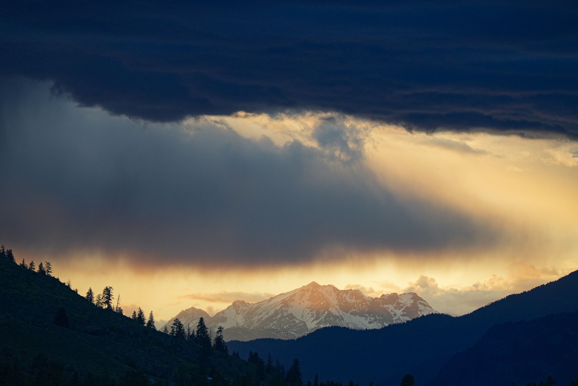 sunset on Robinson Mountain