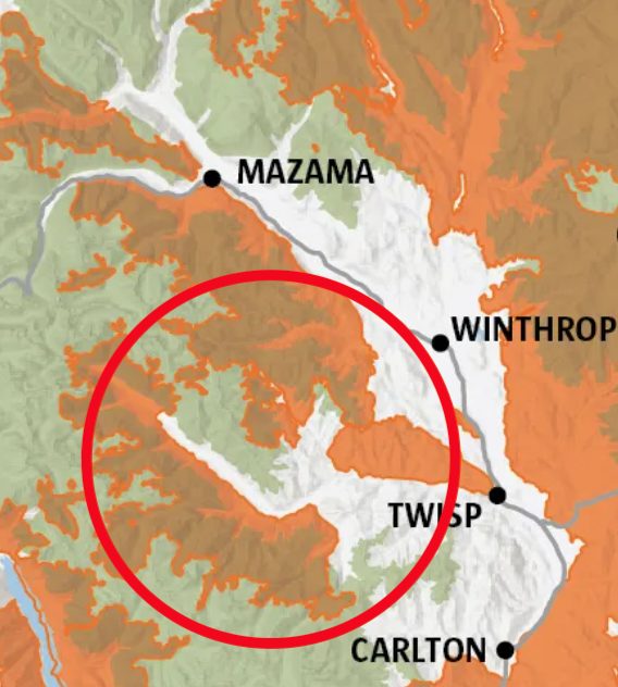 historic fire map for Methow Valley