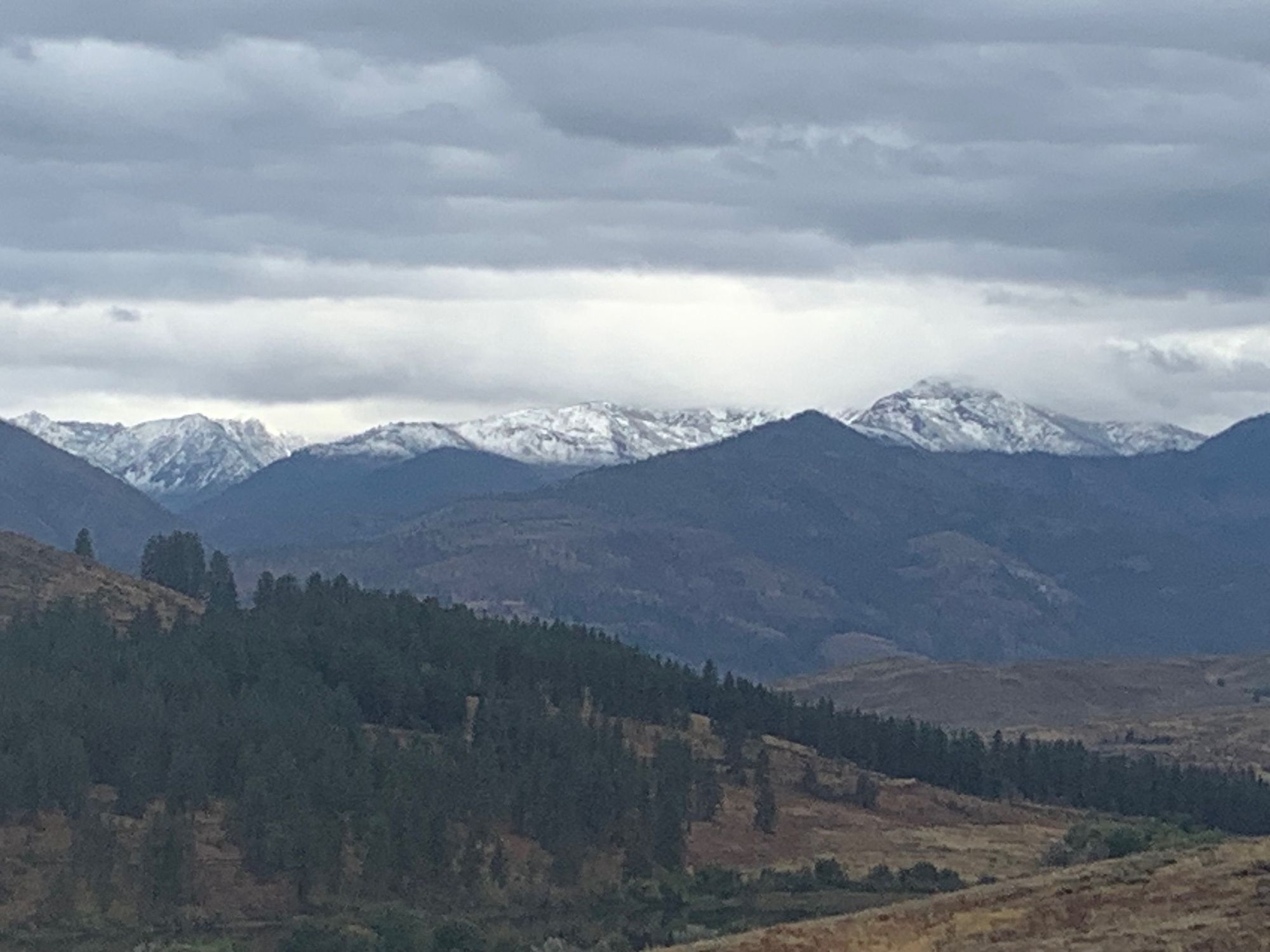 snowy peaks around Methow Valley