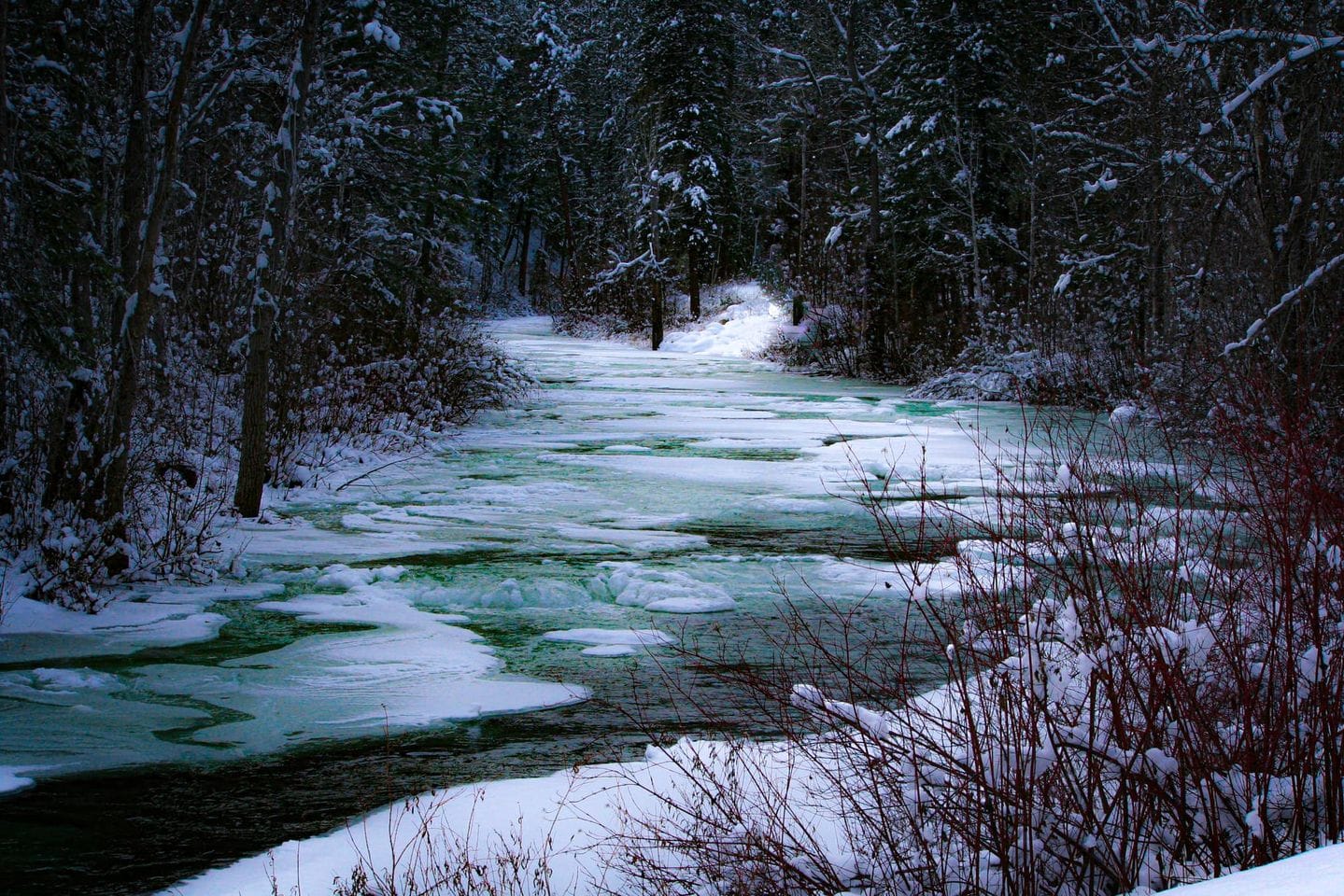 icy river