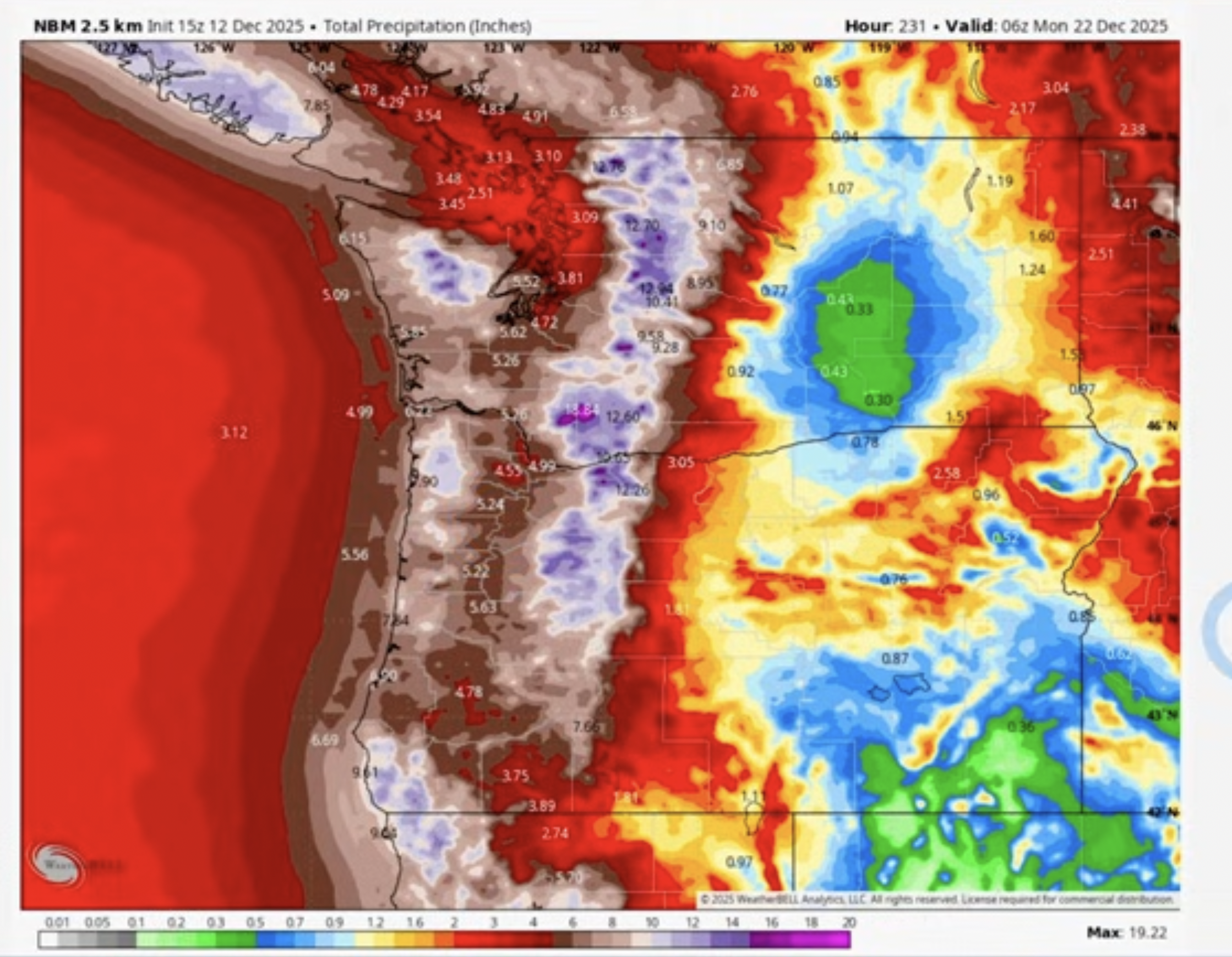 precipitation map