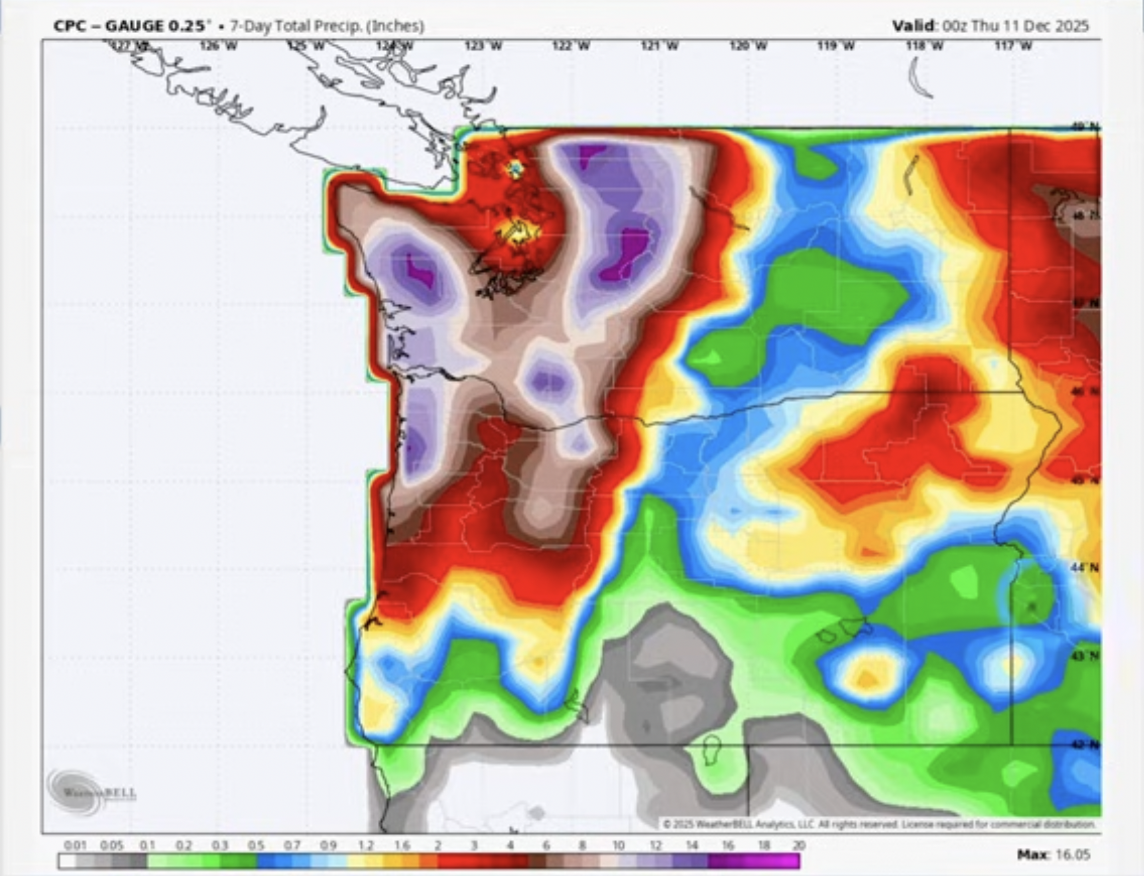 precipitation map