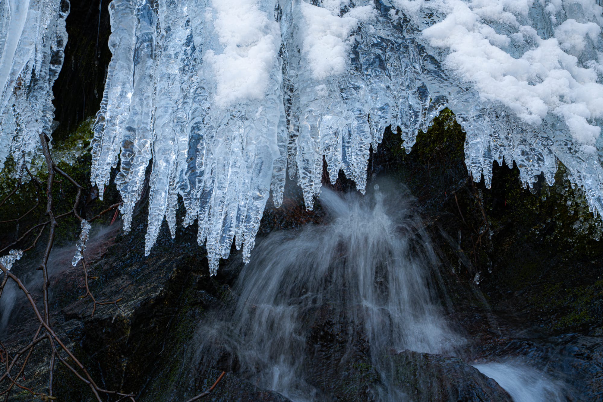 icy waterfall