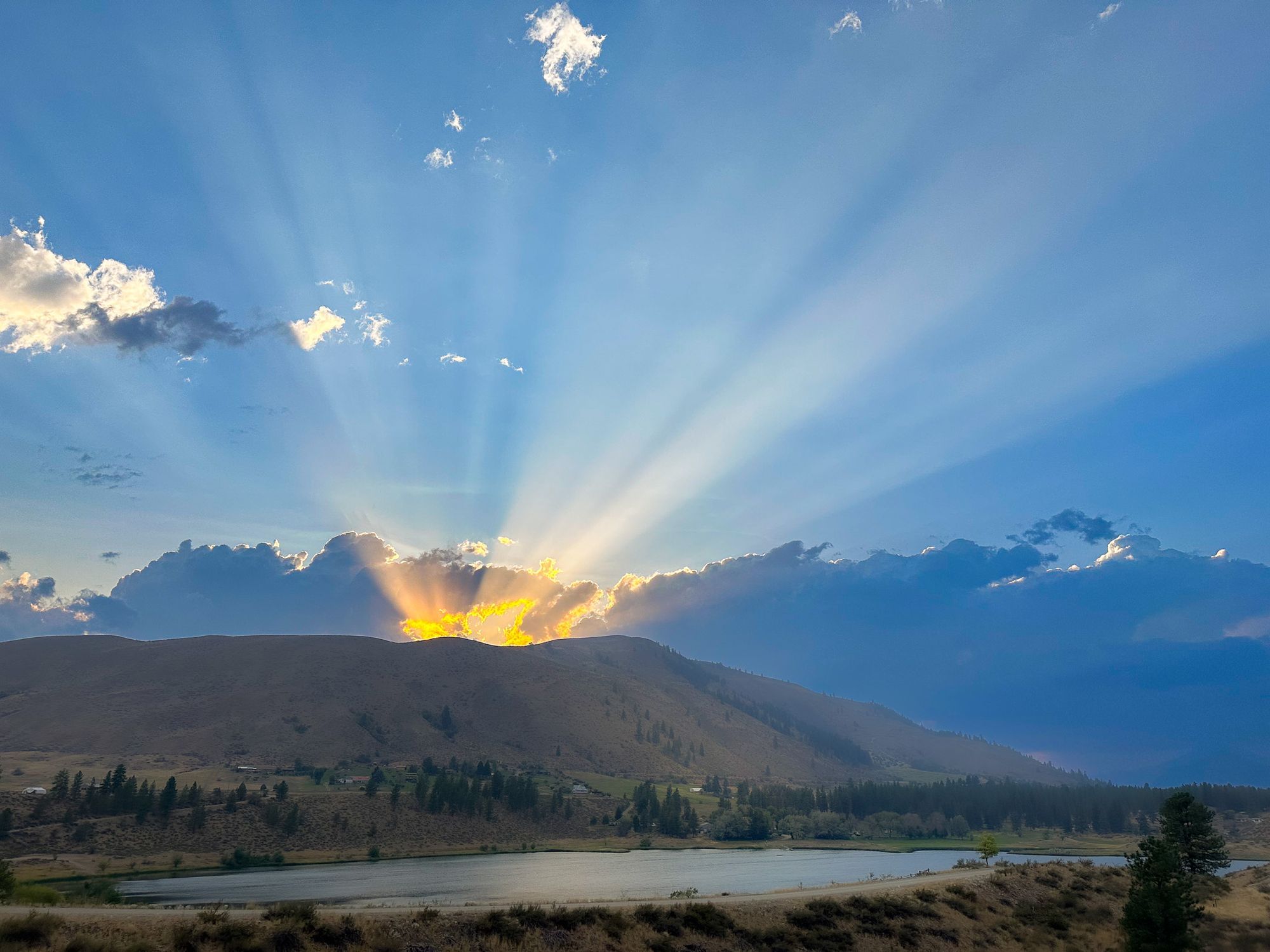 sunset rays