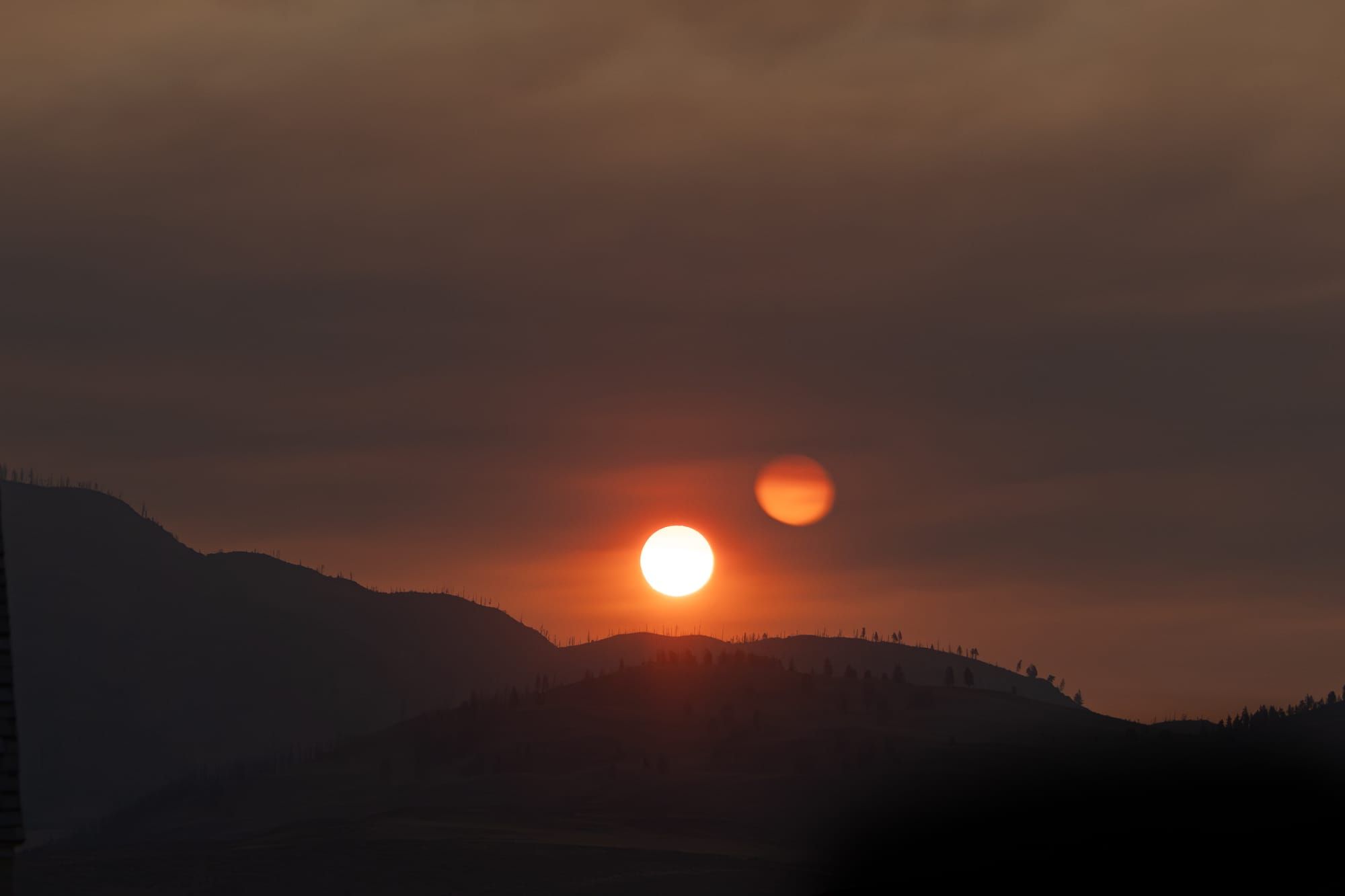 smoky sunrise