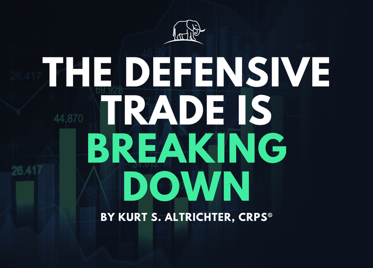 The Defensive Trade Is Breaking Down
