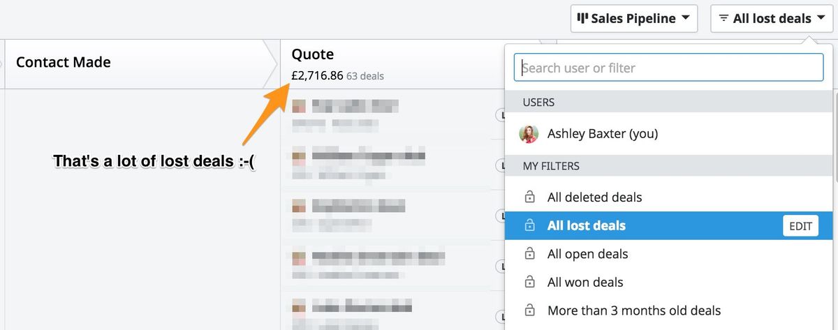 The Number One Reason I Lose Sales