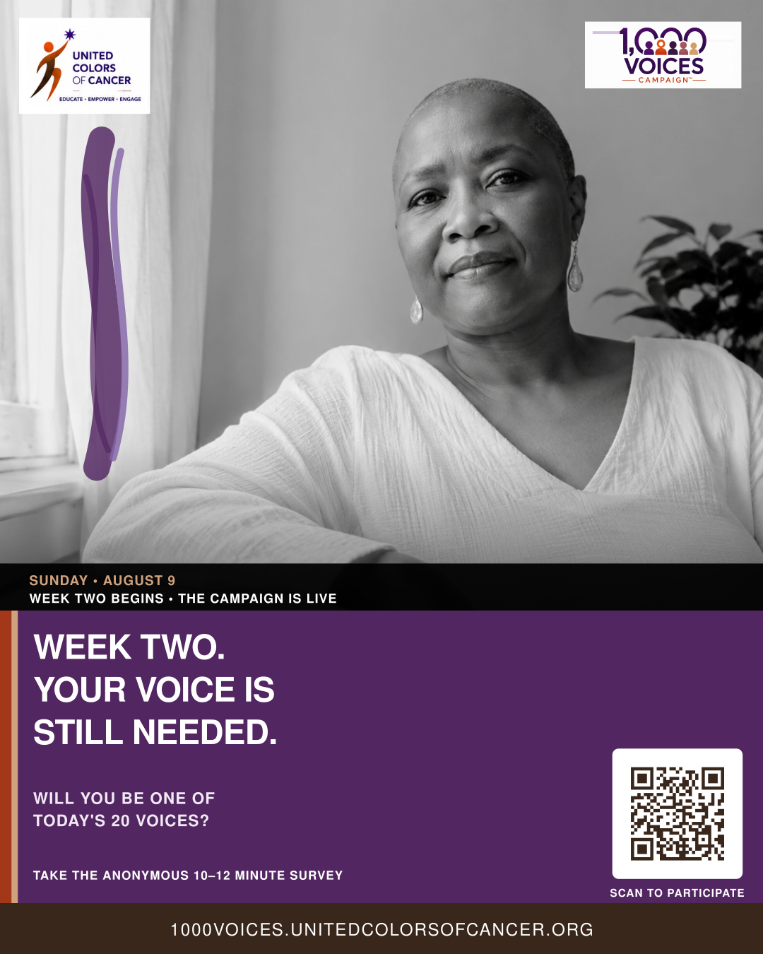 Week Two Begins: We Still Need Your Voice