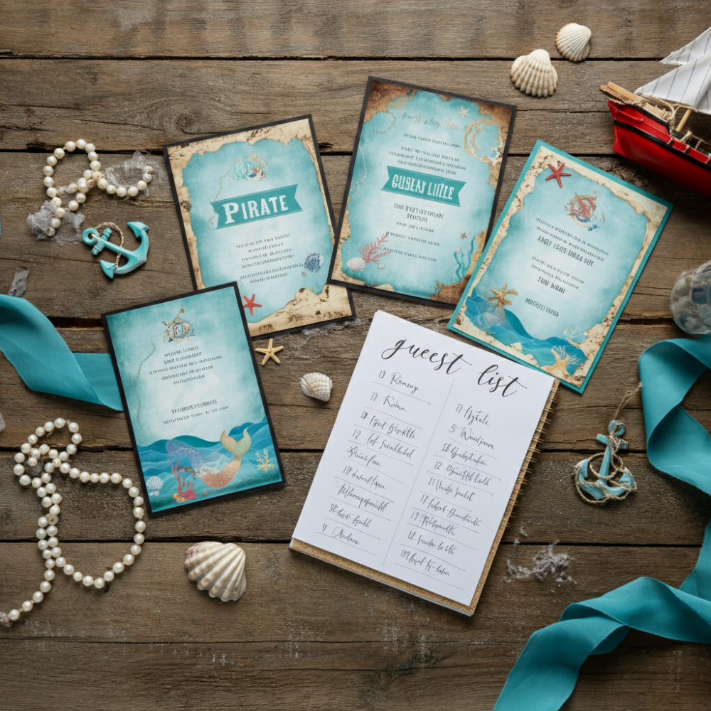 mermaid and pirate birthday party