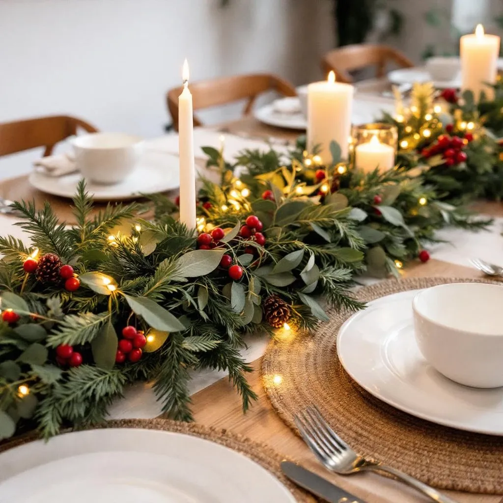 The Rustic Glam Garland Tablescape