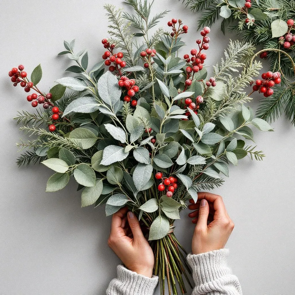 Mixing Greenery Stems for a Designer Look