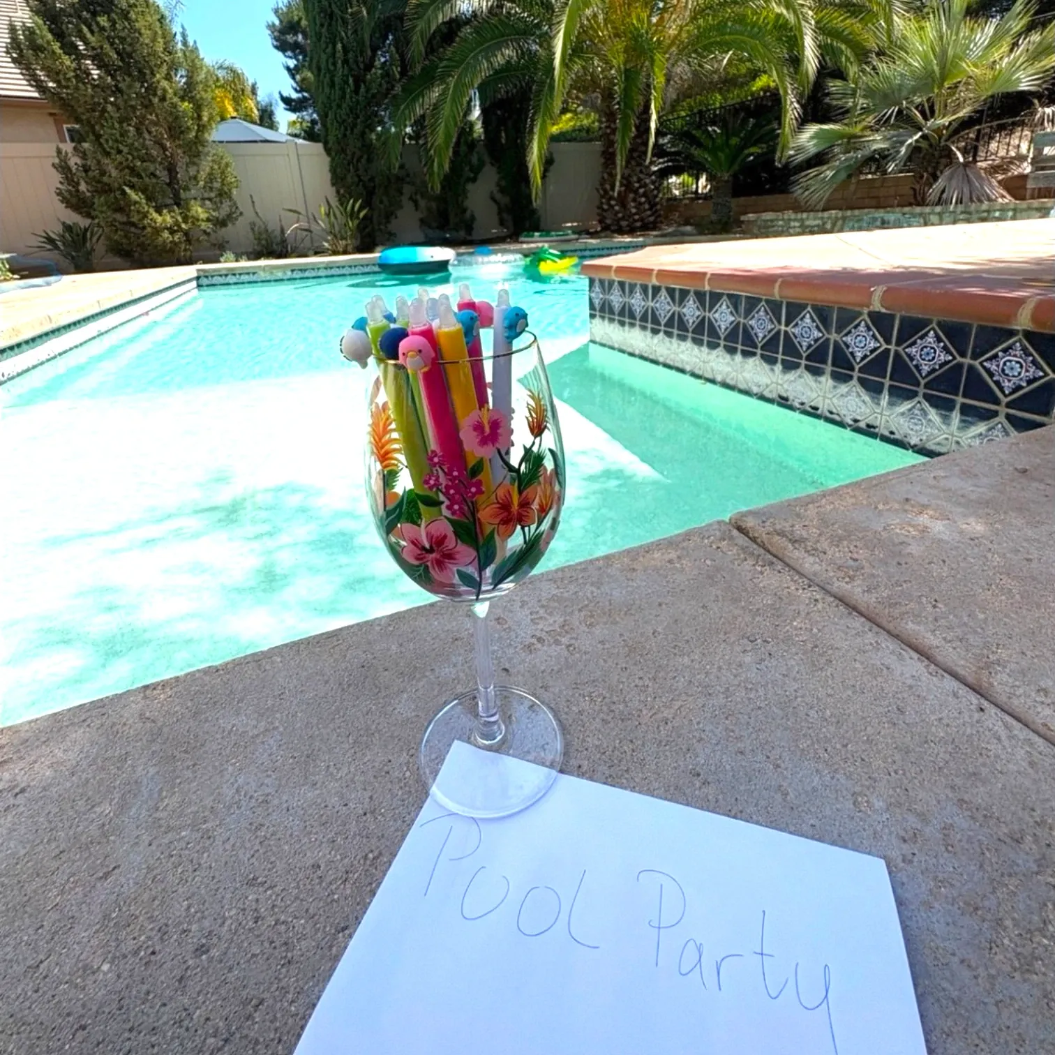 A Cute Grab-and-Go Pool Party Favor Station