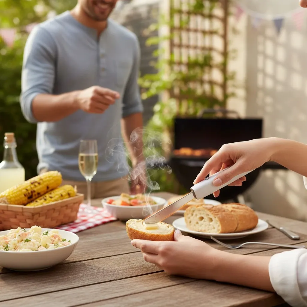 Why every summer BBQ host needs a heated butter knife