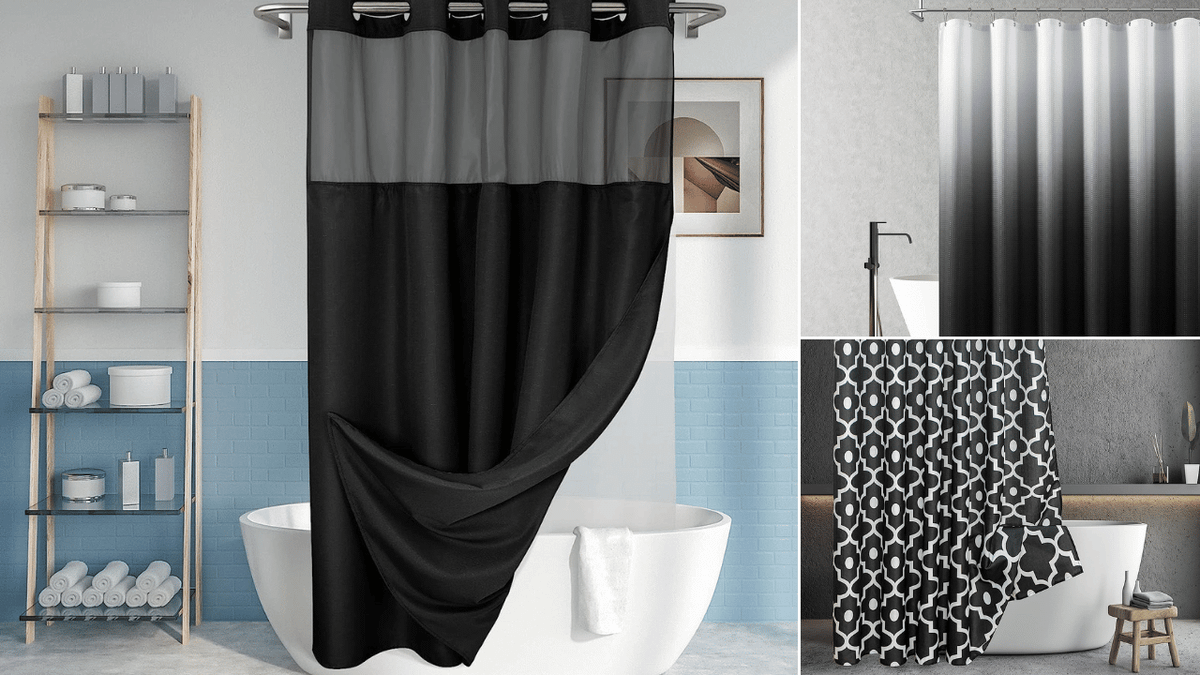 Black Shower Curtain