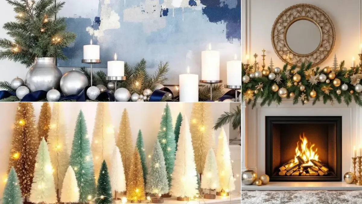 6 Elegant Christmas Mantel Ideas (No TV Eyesore, All Wow)