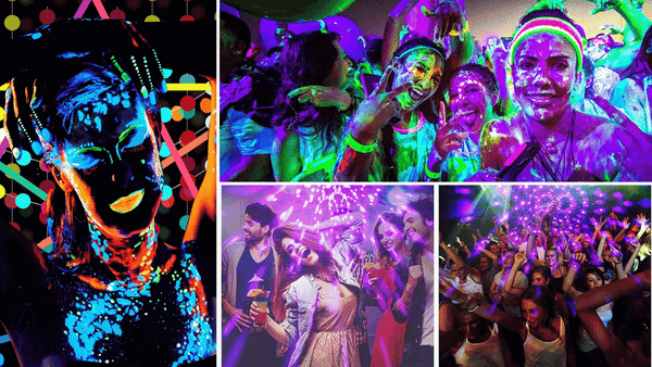 black light party