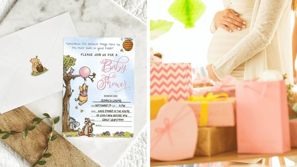winnie the pooh baby shower invitations 