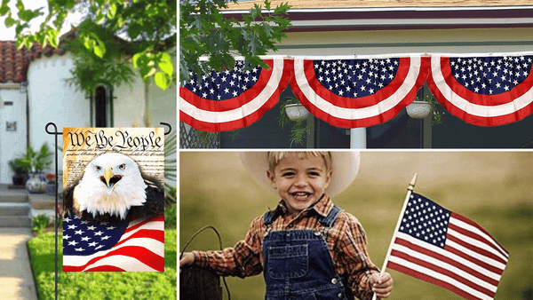 4th of July flags