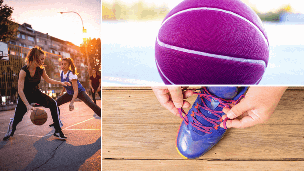 Purple Basketball Shoes