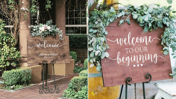 Acrylic Wedding Signs