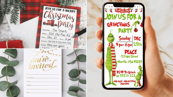 christmas party invitations