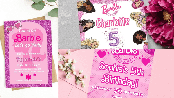 Barbie Party Invitations