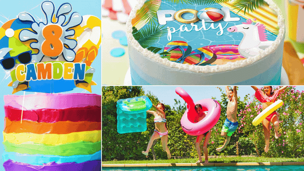 Pool Party Theme Cake