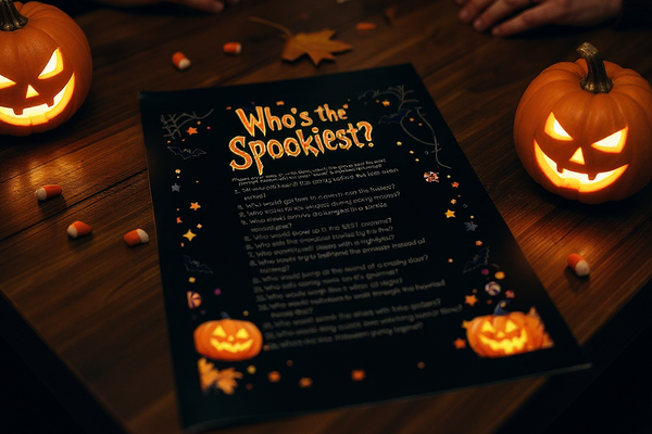 Who’s the Spookiest? 👻 – Fun Printable Halloween Party Game