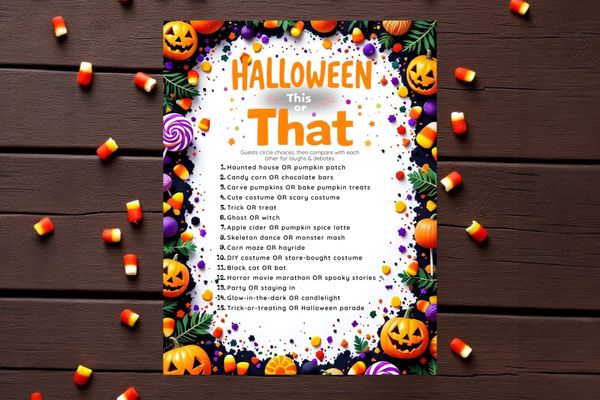 Halloween This or That 🎃 – Easy Icebreaker Printable Party Game