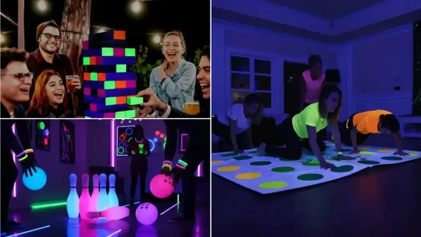 13 Blacklight Party Games for a Fun Glow Party✨