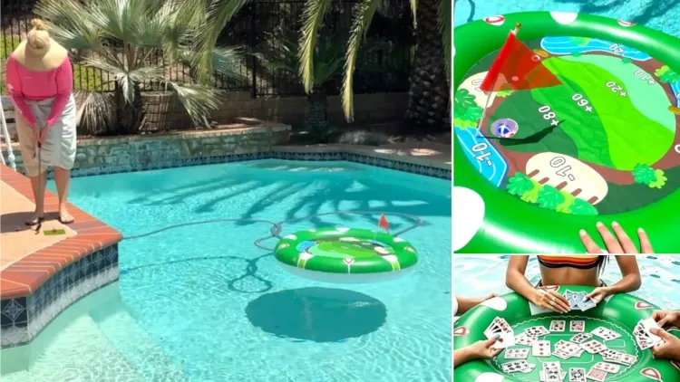 This 2-in-1 Golf Set Is a Fun Pool Party Game