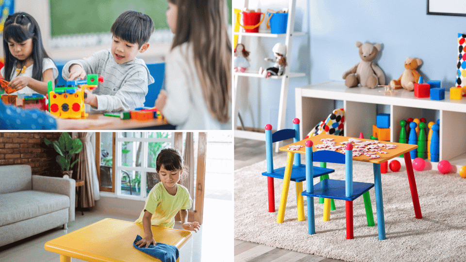 kids folding table