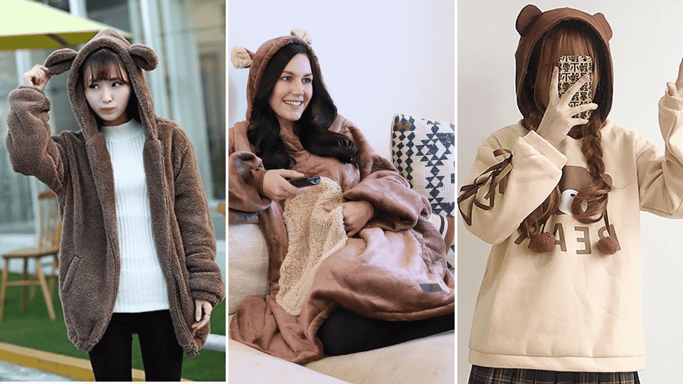 Bear Hoodie With Ears 