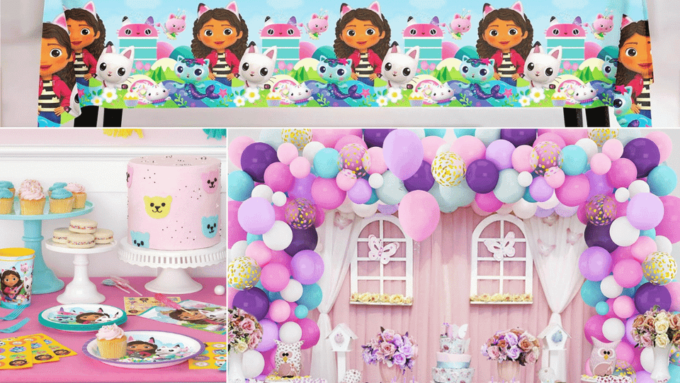 8 Must-Have Gabby Dollhouse Party Supplies for Kids!