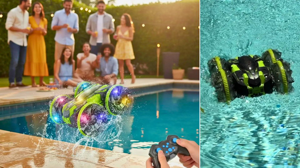 This Amphibious Remote Control Car Is a Fun Summer Toy for Pool Parties