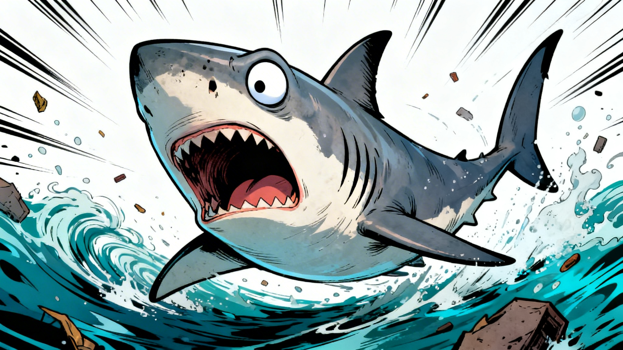 A Shark Blitz On Coke