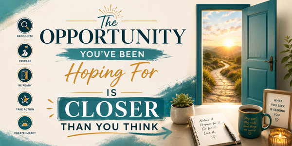 The Opportunity You've Been Hoping For Is Closer Than You Think