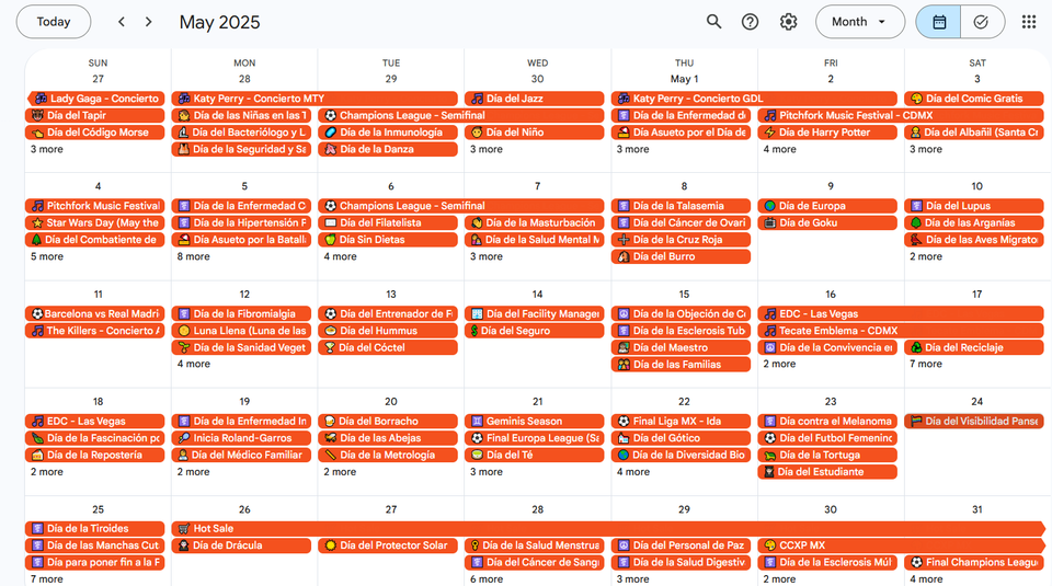 ¿Qué es el calendario más completo?