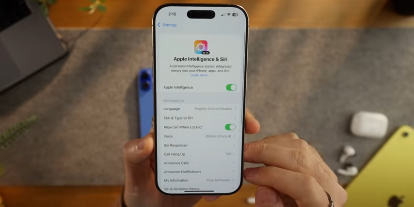 Apple Intelligence on the Pro Max