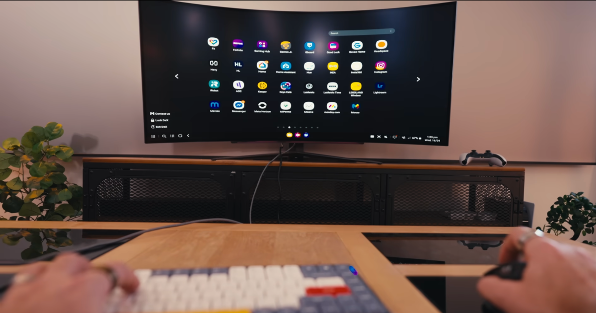 Connect your phone easily with the Samsung DeX setup
