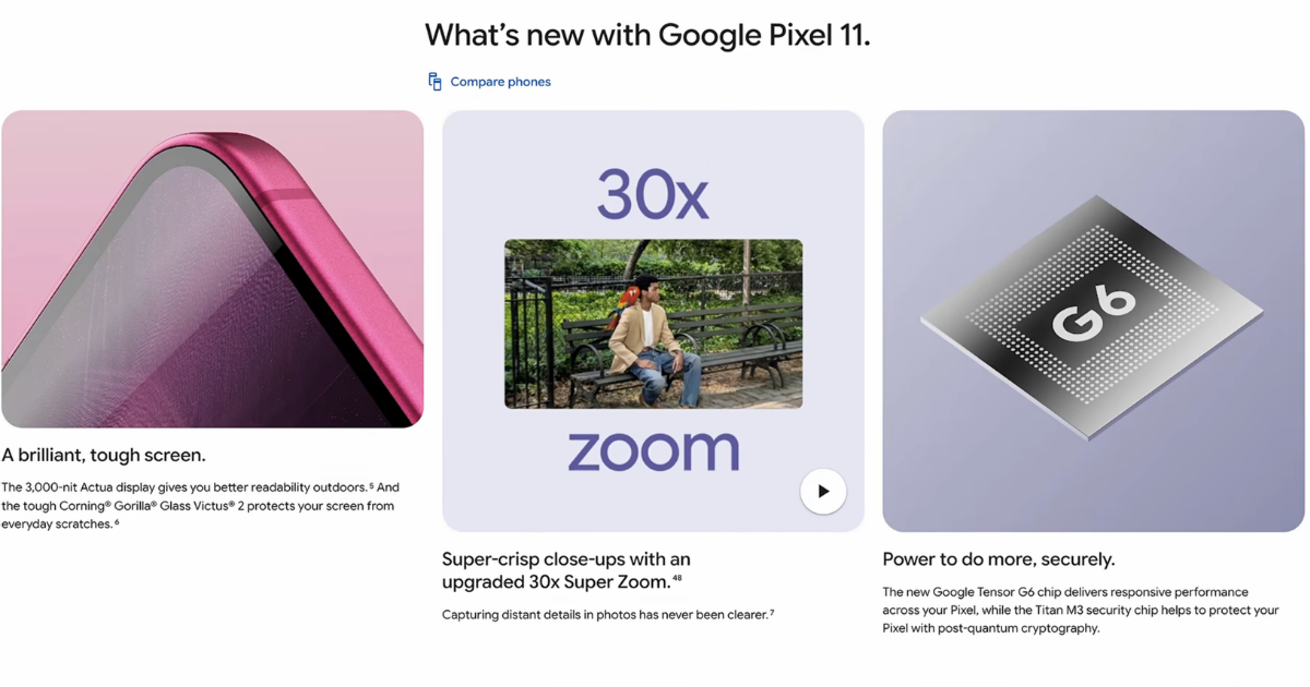 Where the Pixel 11 hardware changed