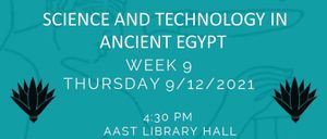 Science and Technology in Ancient Egypt