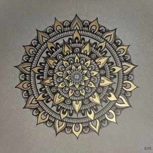 Circle Series - Blue and Gold