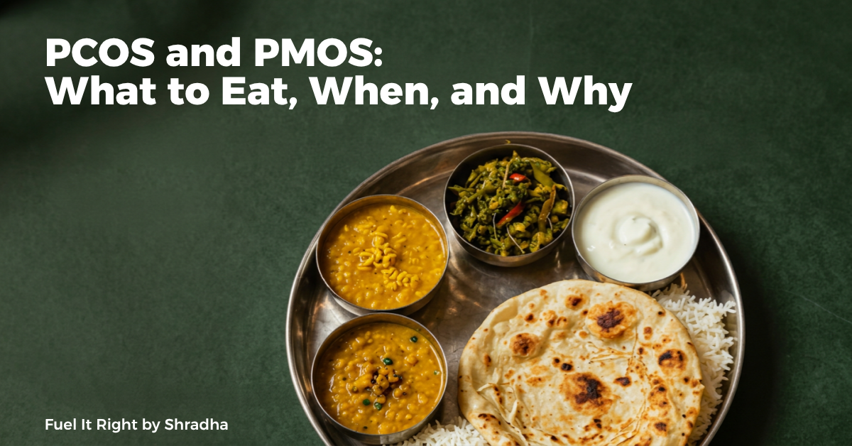The sequence that reduces glucose spikes by 30 percent — PCOS PMOS correct eating order sabzi first dal second roti and rice last versus wrong order roti first
